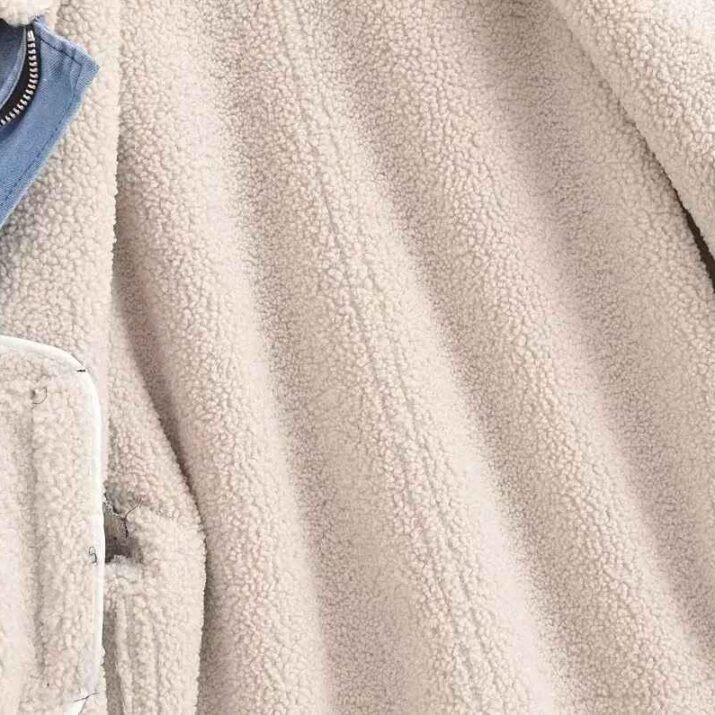 Denim Jacket with Shearling Lining - Image 13