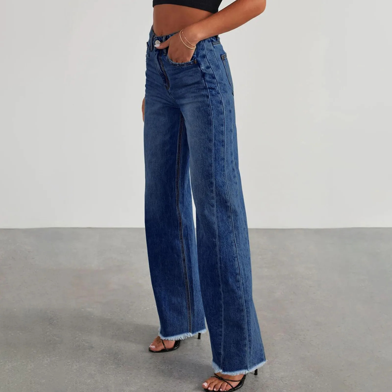High Waisted Wide-Leg Jeans