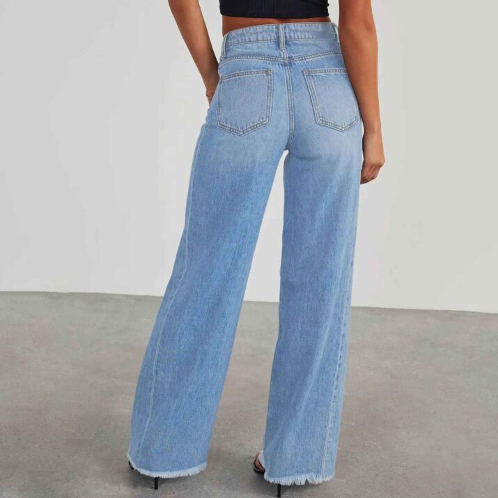 High Waisted Wide-Leg Jeans - Image 12