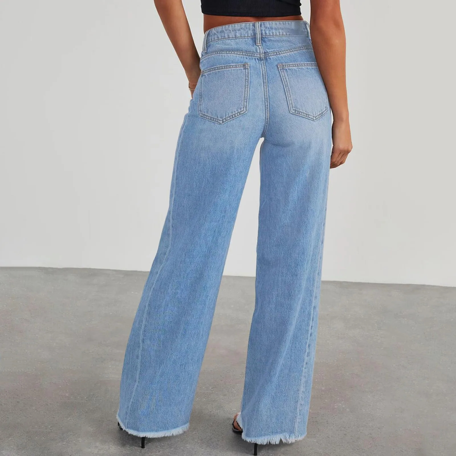 High Waisted Wide-Leg Jeans