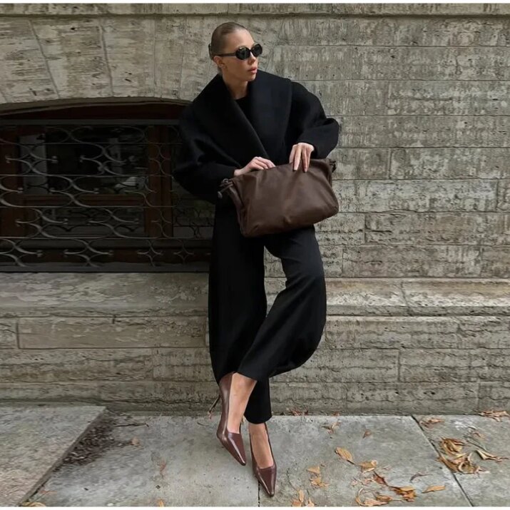 Structured Black Sculptural Jacket