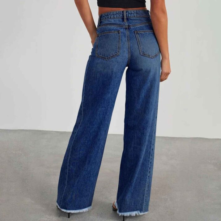 High Waisted Wide-Leg Jeans - Image 7