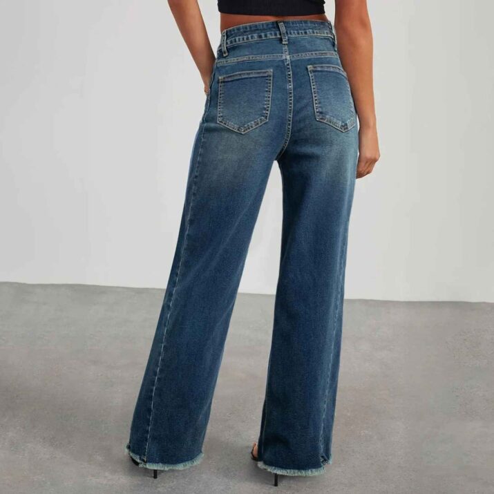 High Waisted Wide-Leg Jeans - Image 10
