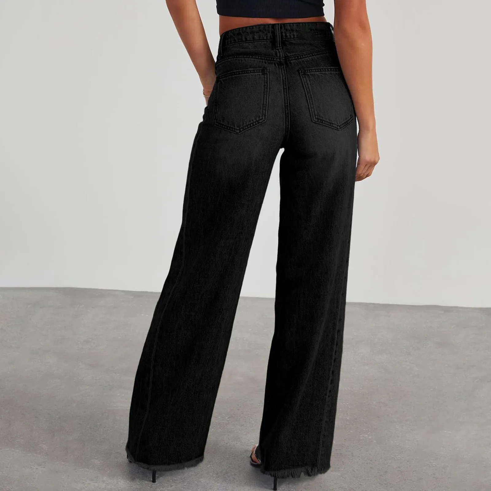 High Waisted Wide-Leg Jeans