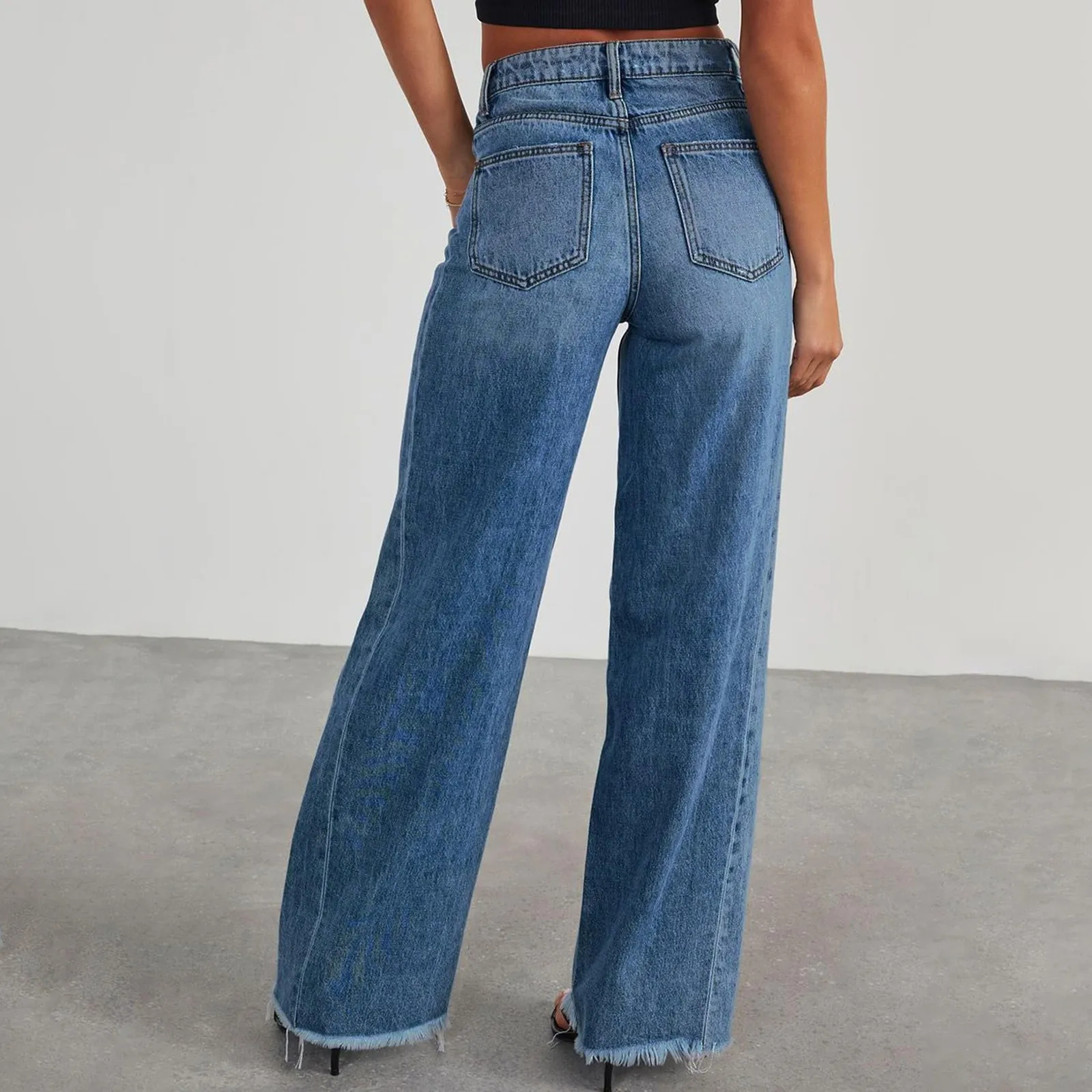 High Waisted Wide-Leg Jeans