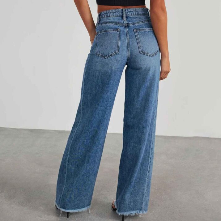 High Waisted Wide-Leg Jeans - Image 5