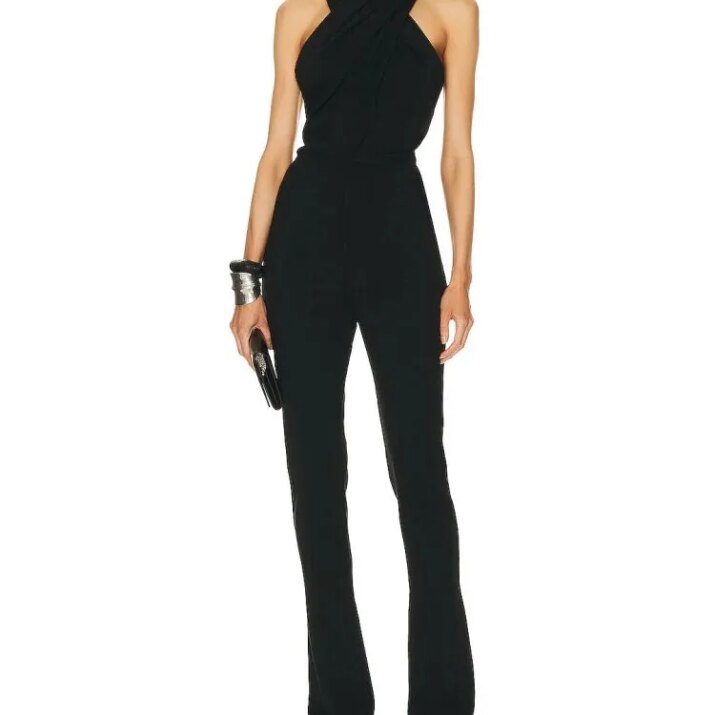 black jumpsuit
