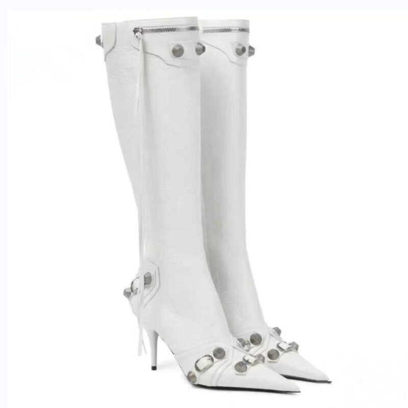 Stiletto Pointed Toe Knee-high Boots