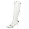 Stiletto Pointed Toe Knee-high Boots