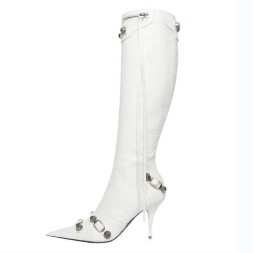 Stiletto Pointed Toe Knee-high Boots