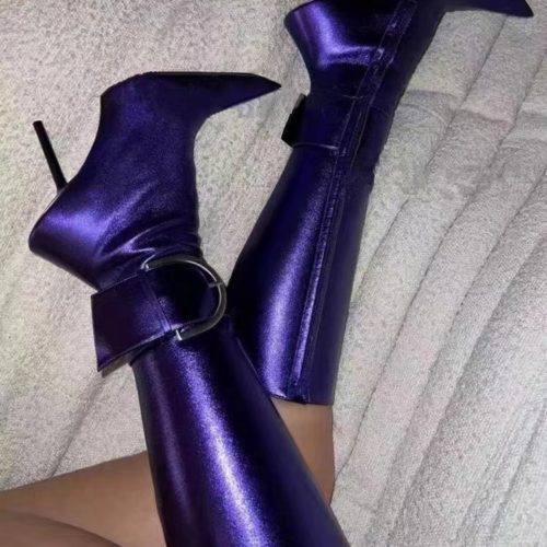 Stiletto Buckle Tall Boots