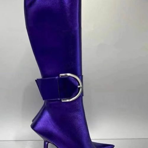 Stiletto Buckle Tall Boots