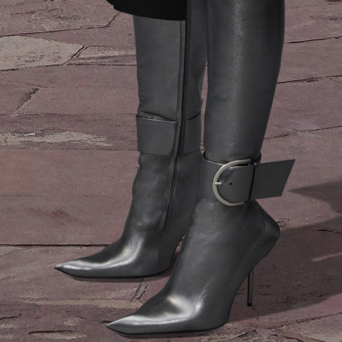 Stiletto Buckle Tall Boots