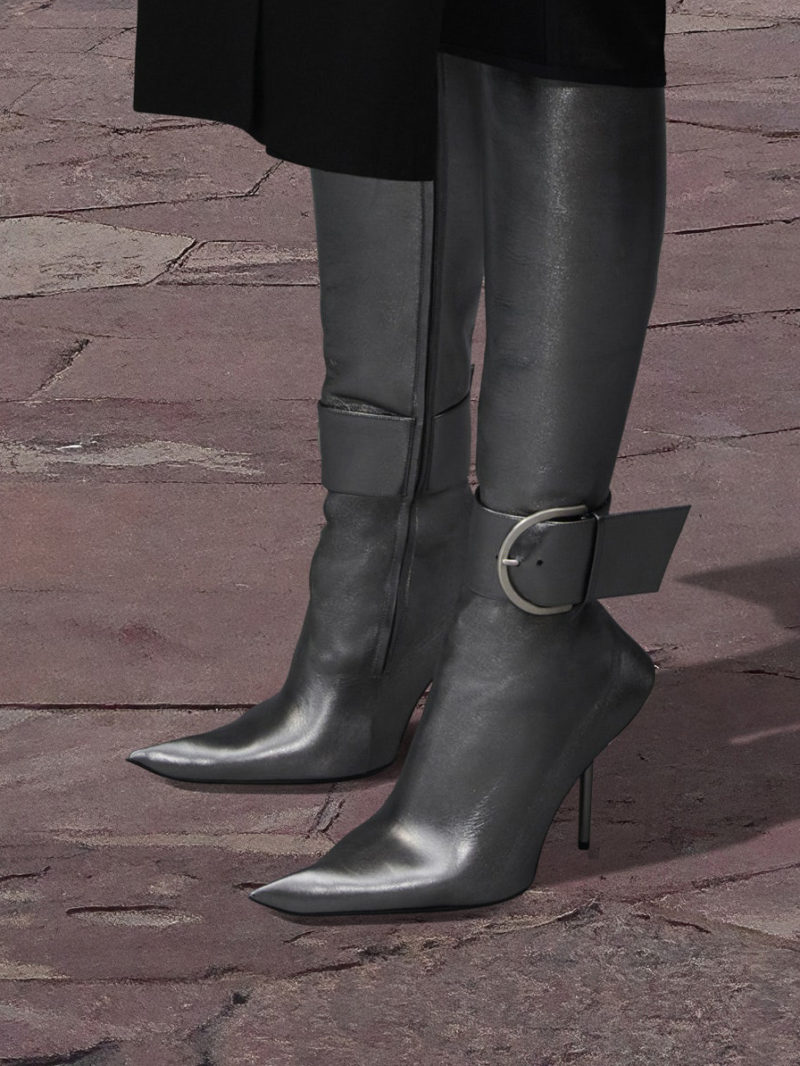 Stiletto Buckle Tall Boots