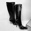 Stiletto Pointed Toe Knee-high Boots