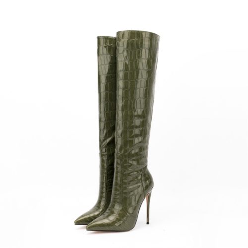 Croc Knee High Boots