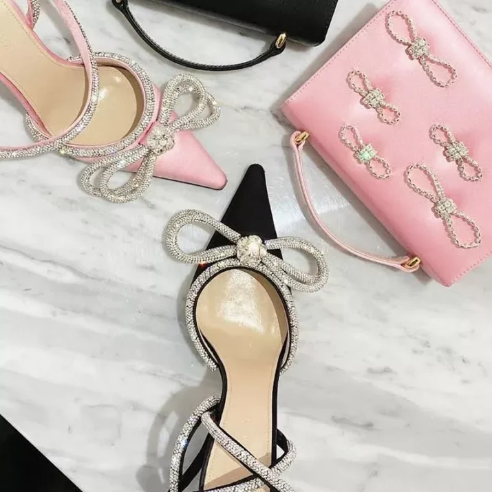 Double Bow Embellished Pumps - Image 17