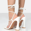 Cross-Tied Square Sandals