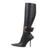 Stiletto Buckle Tall Boots