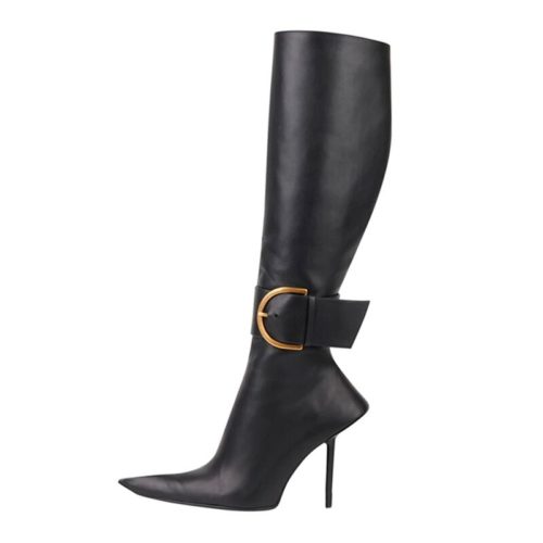 Stiletto Buckle Tall Boots