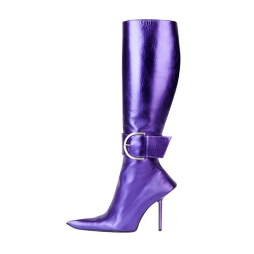 Stiletto Buckle Tall Boots