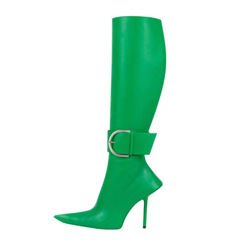 Stiletto Buckle Tall Boots