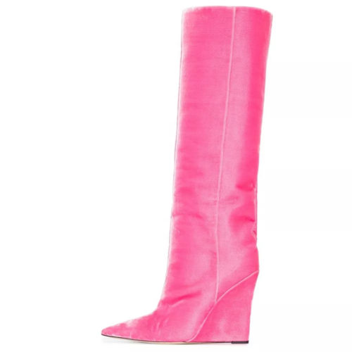 Wedge Heel Knee-High Boots