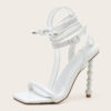 High Heeled Ankle Strap Sandals