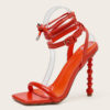 High Heeled Ankle Strap Sandals