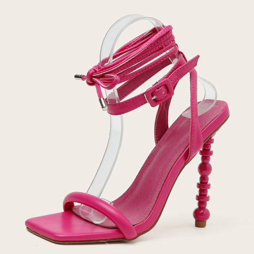 High Heeled Ankle Strap Sandals