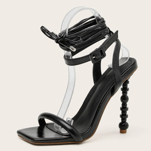 High Heeled Ankle Strap Sandals