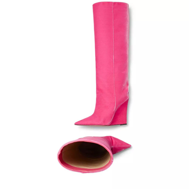 Wedge Heel Knee-High Boots