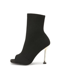 ANKLE SOCK peep toe BOOTS