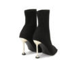 ANKLE SOCK peep toe BOOTS