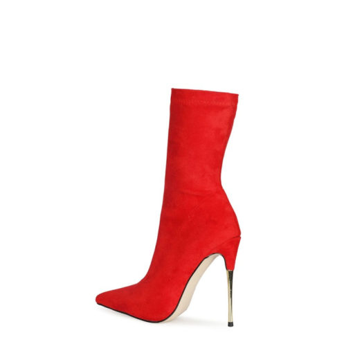 Pointed Toe Ankle Stiletto Stretch Boots