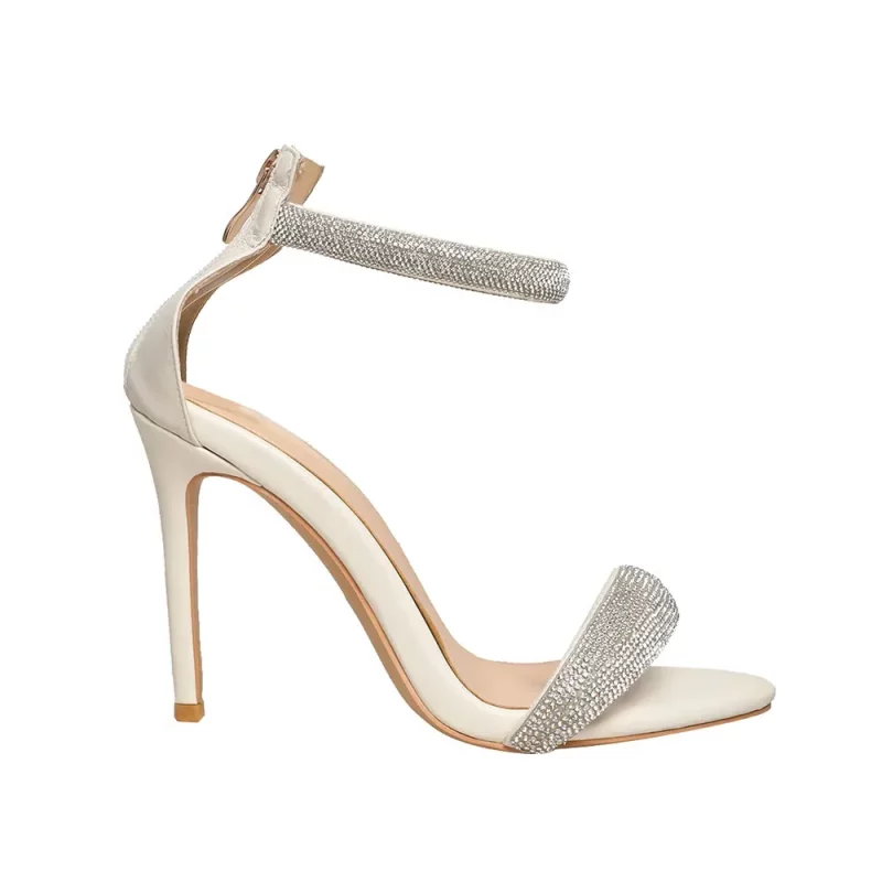 Crystal Strap Heeled Sandal