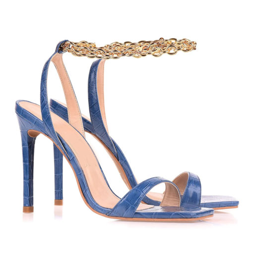 High Heeled Ankle Strap Sandals