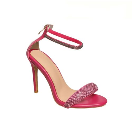 Crystal Strap Heeled Sandal