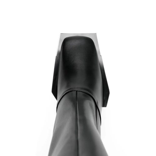 Patent Leather Metal Heel Boots