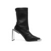 Patent Leather Metal Heel Boots