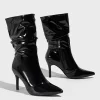 Sleek Patent Zipper Boots