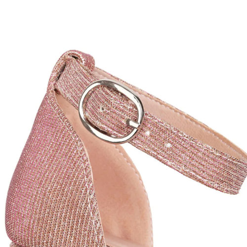 Pink Glitter Platform High Heels