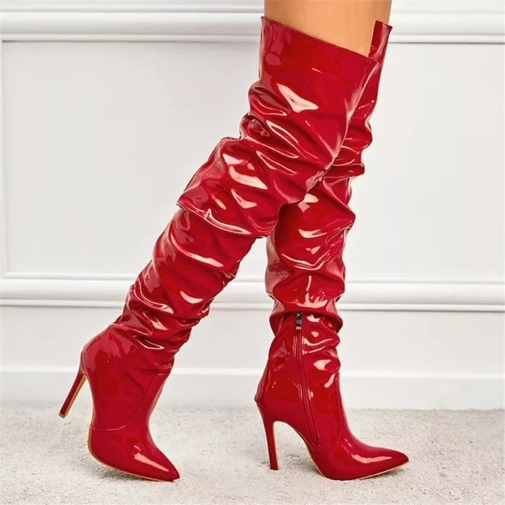 Stiletto Over Knee Boots - Image 6