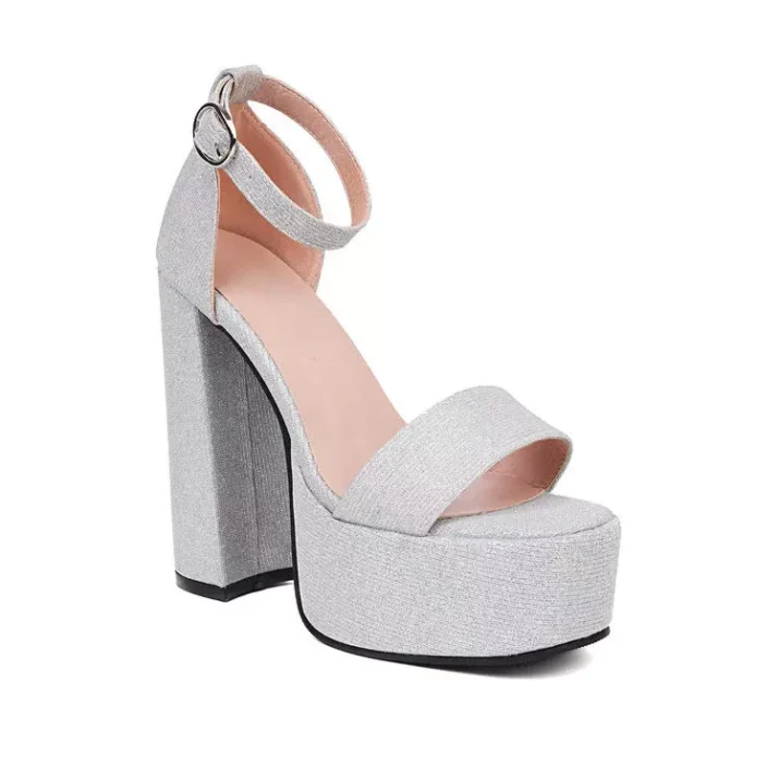 Glitter Platform High Heels - Image 3