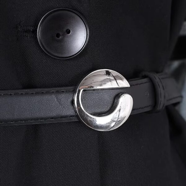 Denim Sleeve Belted Coat