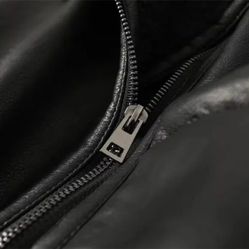 Black Shearling Leather Jacket