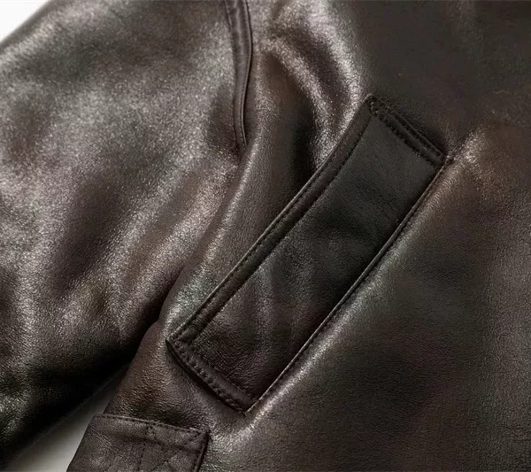 Brown Shearling Leather Jacket