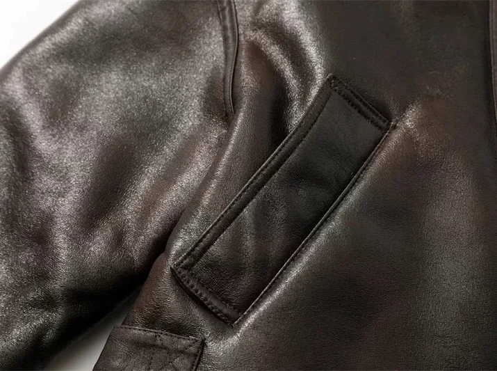 Brown Shearling Leather Jacket