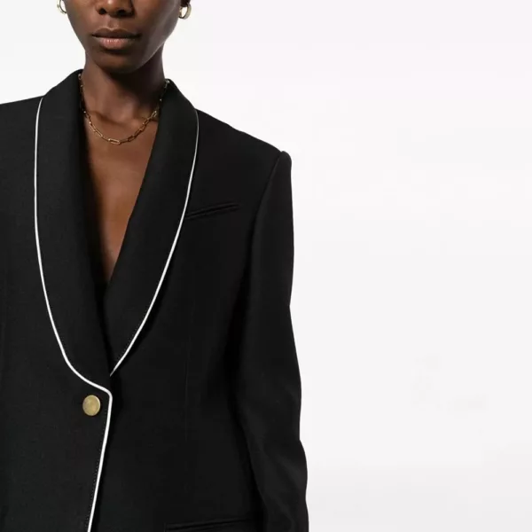 Black Shawl Collar Blazer