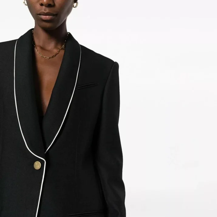 Black Shawl Collar Blazer